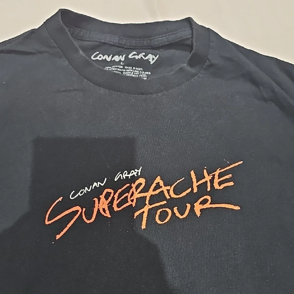 Conan Gray Superache Tour Black T-Shirt - Picture 1 of 3